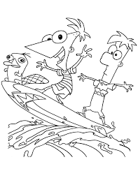 With coloring pages stranger things you can plunge to the fantasy world, as well as get acquainted with the main characters. Science Fiction Adventure Of Two School Boys Phineas And Ferb 20 Phineas And Ferb Coloring Pages Free Printables