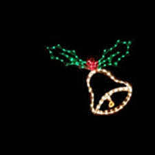 Animated Holiday Bell With Holly Christmas Light Displays Christmas Lights Animated Christmas
