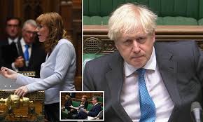 The 'chewbacca' boots—very furry, naturally—are to die for. Henry Deedes Watches Angela Rayner Battle Boris Johnson At Pmqs Daily Mail Online