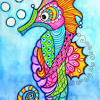 Free pdf seahorse vector illustration. 1