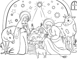 This set contains all the main characters needed to create the christmas story. Free Nativity Coloring Page