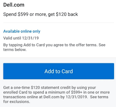 Order a free copy of your credit report at least 30 days from the date dell received payment. Expired Targeted Amex Offer Dell Com Spend 599 Receive 120 Statement Credit Doctor Of Credit