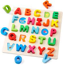Janod's alphabet puzzle is the perfect toy for building fine motor skills, learning shape designed in france, this great puzzle consists of a large square board that holds each letter of the alphabet. Amazon Com Coogam Wooden Alphabet Puzzle Letters Sorting Board Abc Blocks Matching Game Montessori Jigsaw Early Learning Educational Toy Gift For Year Old Kids Toys Games