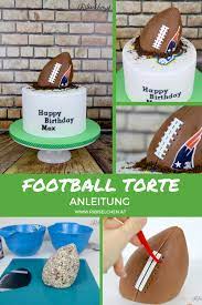 3 x 2 cm kann ganz einfach mit dem bambus stab/zahnstocher auf dem kuchen oder der torte befestigt werden. American Football Torte Schritt Fur Schritt Anleitung Ribiselchen Kuchen Fur Manner Fussball Kuchen American Football