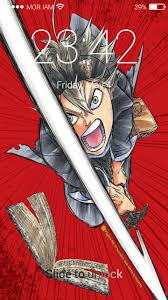 Please contact us if you want to publish a black clover anime. Black Clover Anime Wallpaper Lock Screen Theme Hd Pour Android Telechargez L Apk