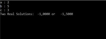 C Quadratic Equation Solver Ax2 Bx C 0 Programming Pseudocode Example C Programming Example