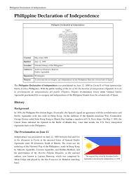 But the revolution which culminated on june 12, 1898, was the first successful national revolution in asia since the coming of the west, and the republic to which it gave birth was the first democratic. Philippine Declaration Of Independence Philippines Independence