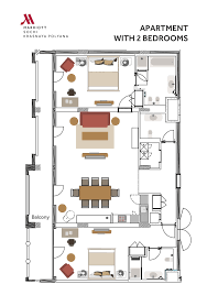 Two bedroom junior executive suites can accommodate up to 5. Sochi Marriott Krasnaya Polyana Hotel 2 Bedroom Grand Family Suite Hotel Suite Floor Plan Hotel Suite Plan Suite Room Hotel