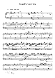 How To Play River Flows In You On Piano Yiruma River Flows In You Original Score Partituras Folhas De Musica Partitura Piano