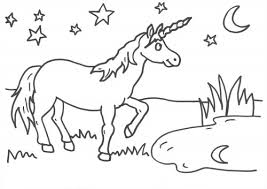 Zu diesem anlass haben wir grusel ausmalbilder für kinder jeden alters bereitgestellt. Kostenlose Malvorlage Einhorner Einhorn Am Teich Zum Ausmalen