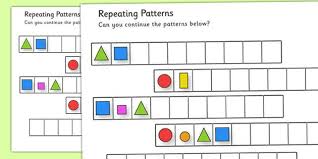 Repeating Pattern Worksheets Shapes And Colours Pattern Worksheet Pattern Activities Repeating Patterns