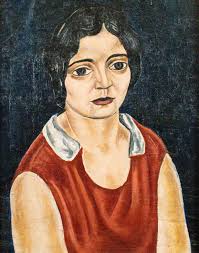 Sold at Auction: Ben Shahn, Ben Shahn "Portrait of Anna Linden" Oil
