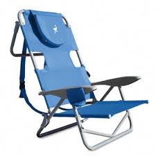 Ostrich On Your Back Reclining Beach Chair In Blue Backpack Beach Chair Beach Chairs Camping Chairs
