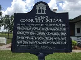 Information found on building & zoning is strictly for informational purposes and does not construe legal or financial advice. Owens Community School Historic Sign Desoto County Florida Paul Chandler May 2017 Historical Marker Desoto County School Building
