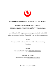 Por ello, muchos sustantivos propios se acompañan de un sustantivo genérico que nos dice a qué se. Universidad Peruana De Ciencias Aplicadas Facultad De Comunicaciones Programa De Comunicacion Y Periodismo