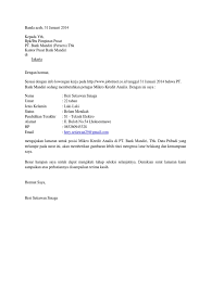 Contoh cv lamaran kerja formal. 28 Contoh Resume Bank Mandiri Info Dana Tunai