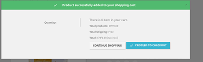 There is 0 item in your cart. - Bug reports - PrestaShop Forums