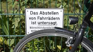 Wo Rader Parken Durfen Und Wo Nicht Fahrrader Abstellen Verboten Schilder Erlaubt