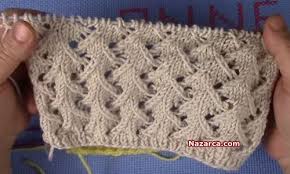 Orgu Ajurlu Zikzak Modeli Turkce Videolu Nazarca Com Baby Knitting Patterns Orgu Zikzak