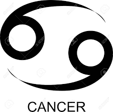 Cancer (♋︎) is the fourth astrological sign in the zodiac, originating from the constellation of cancer. Vector Black Illustration Of Cancer Zodiac Sign Royalty Free Cliparts Vectors And Stock Illustration Image 141435179