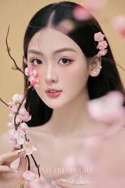 Cách tạo dáng chụp ảnh với hoa đào, hoa mai ngày Tết đơn giản mà đẹp