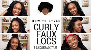 You can see these and my other videos on my youtube channel. How To Style Your Curly Faux Locs Crochet Youtube