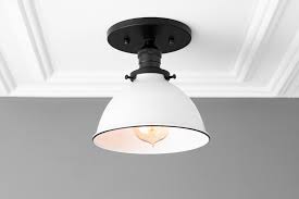 Steppe rectangle semi flush ceiling light features ivory or white art glass with a soft gold, vintage platinum, black, mahogany, bronze, dark smoke, burnished steel, or natural iron finish. Ceiling Light Model No 9097 Peared Creation