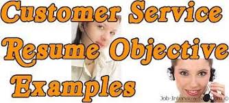 customer service: resume objective