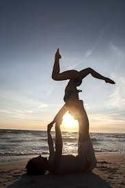 Acro Yoga Beach Acro Yoga Couples Yoga Acro Yoga Poses