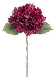 Schöne pflanzen von ihrem pflanzenversteher! Artificial Silk Hydrangea Stem In Burgundy 20 5 Tall Wedding Flowers Hydrangea Fall Wedding Flowers Wedding Flowers