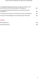 Mein Recht Auf Mutterschutz Elternzeit Und Elterngeld Pdf Kostenfreier Download Die arbeitnehmerin hat nach ablauf der mutterschutzfrist elternzeit für 12 monate beantragt.