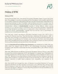 .malaysian financial reporting standards, international financial reporting standards and the requirements of the companies act 1965 in malaysia. History Of Ifrs Phdessay Com