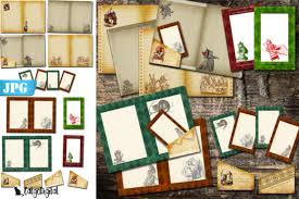 Download Printable Journal Alice In Wonderland Graphic By Catgodigital Creative Fabrica Yellowimages Mockups