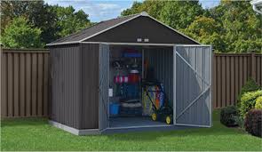 Factory direct storage sheds and buildings from arrow, best barns, duramax, handy home, lifetime, suncast and more in vinyl, metal, plastic and wood! Metal Storage Sheds Steel Sheds By Arrow Storage Products