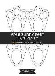 Print this bunny feet template (small size) that you can trace or cut out. Pin On Easter Printables