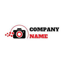 Red Square And Black Camera Logo Design Photography Logos Custom Logo Design Photography Logo Design