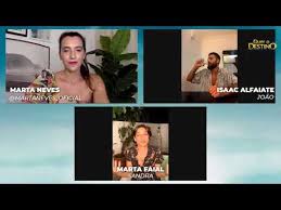 Quando se reencontraram, o amor aconteceu. Livechat Quer O Destino Com Isaac Alfaiate E Marta Faial Youtube