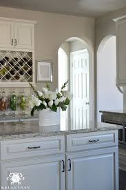 Neutral Kitchen Tour Favorite Features And Necessities Kelley Nan Greige Kitchen Painted Kitchen Cabinets Colors Kitchen Colors