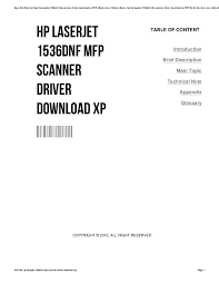 Este paquete de controladores está disponible para pc de 32 y 64 bits. Hp Laserjet M1536dnf Mfp Scanner Driver Download Mac Peatix