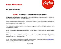 Maybe you would like to learn more about one of these? Airasia On Twitter Airasia Statement Runway 3 Closure At Klia2