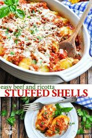 The Best Stuffed Shells Recipe Recipe Stuffed Shells Recipe Easy Stuffed Shells Recipe Easy Dinner Recipes