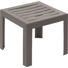 Tidyard table basse jardin/table basse d'extérieur/table basse jardin resine tressee anthracite 70x40x38 cm. Table Basse De Jardin 40x40x35 Cm Resine Taupe Miami Grosfillex Pas Cher A Prix Auchan