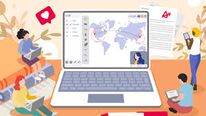 Either of two symbols put around a word, phrase, or sentence in a piece of writing to show that what is between them should be. Virtual Classroom The Future Of Distance Learning Viewsonic Library