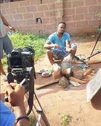 Actor Zubby Michael, Pictured On A Movie Set Cooking Soup (photos) - Celebrities - Nigeria