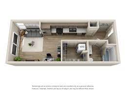 S1 Studio 490 Sq Ft Studio Apartment Layout Architectural Floor Plans Sims House Design