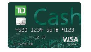 If you apply for a td cash credit card and are approved, you will receive either a signature card if your approved credit limit is $5,000 or greater or a platinum card if your approved credit limit is less than $5,000. Td Bank Launches New Cash Rewards Credit Card