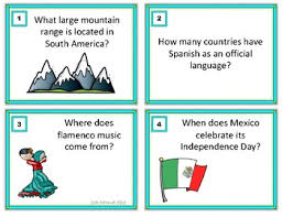 The hispanic heritage month is very important for a lot of people and a celebration of the hard work of american citizen. Spanish Culture Trivia Game Worksheets Teachers Pay Teachers