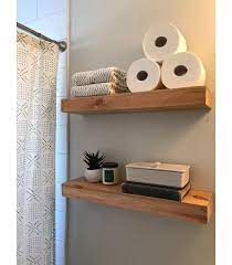 Wood Floating Shelf Pine Threshold Bathroom Shelf Decor Wood Floating Shelves Bathroom Wood Shelves