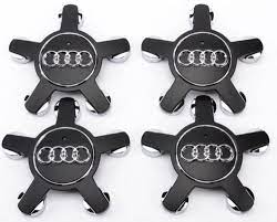 Audi Alloy Wheel Badges Center Caps A4 A5 A6 Q5 Q7 Tt Black 4x 135mm Hubcaps Audi Center Caps Alloy Wheel Audi Wheels Audi