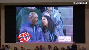 .kiss cam overlay png | transparent png download. Caught Awkwardly On Kiss Cam Mike Tyson Gets Saved By The Bell Cbssports Com